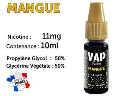 E-liquide Vap Nation groseille 11mg/ml de nicotine