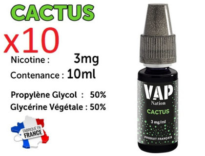 E-liquide VAP NATION cactus 3 mg/ml de nicotine