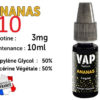 E-liquide VAP NATION ananas 3 mg/ml de nicotine