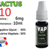 Vap Nation cactus 6mg/ml de nicotine.