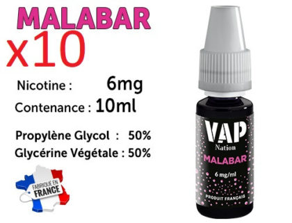 Vap Nation malabar 6mg/ml de nicotine.