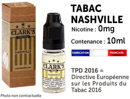 CLARK'S tabac Menphis 0mg de nicotine 50/50