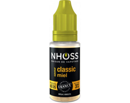Nhoss classic miel 0mg de nicotine.