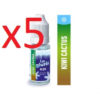 5 flacons e-liquides E-CG les givrés citron cassis 11 mg/ml nicotine 50/50