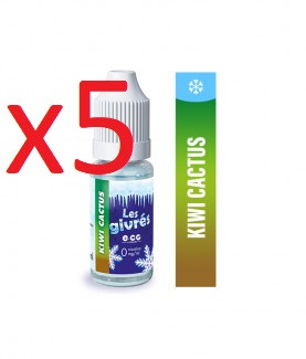 5 flacons e-liquides E-CG les givrés citron cassis 11 mg/ml nicotine 50/50