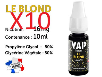 E-liquide Vap nation le blond 16mg/ml de nicotine