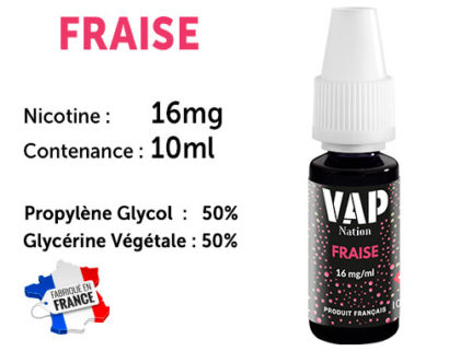 E-liquide Vap nation citron 16mg/ml de nicotine
