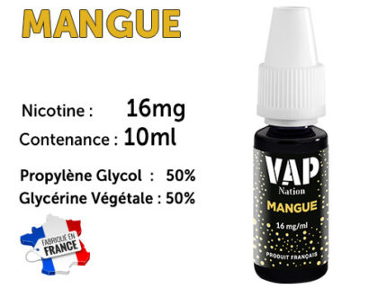 E-liquide Vap nation groseille 16mg/ml de nicotine