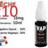 10 flacons e-liquides Vap nation pastèque 16mg/ml de nicotine