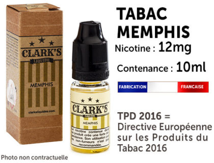 E-liquide Clark's Michighan corn blend 12 mg/ml de nicotine, 50/50