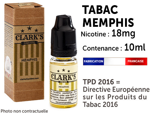 CLARK'S Michigan corn blend 18 mg/ml de nicotine 50/50 CLARK'S Michigan corn blend 18 mg/ml de nicotine 50/50