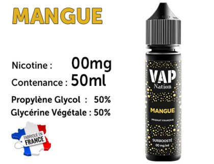Arôme 50ml VAP NATION gum 0 de nicotine.