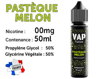 Arôme 50ml VAP NATION noisette 0 de nicotine.