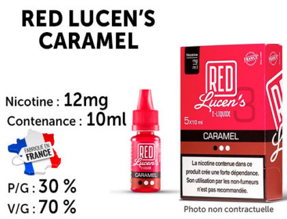 10 flacons Red lucen's café 12mg/ml de nicotine