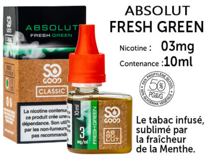 So Good Absolut fresh green 16mg/ml de nicotine