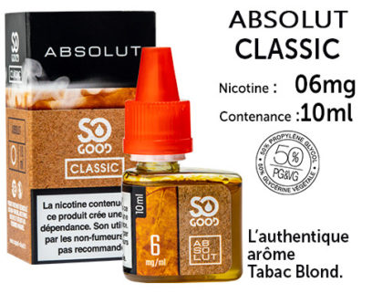 So Good Absolut classic 11mg/ml de nicotine