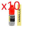 5 flacons e-liquide E-CG vanille 3mg de nicotine