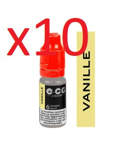 5 flacons e-liquide E-CG vanille 3mg de nicotine