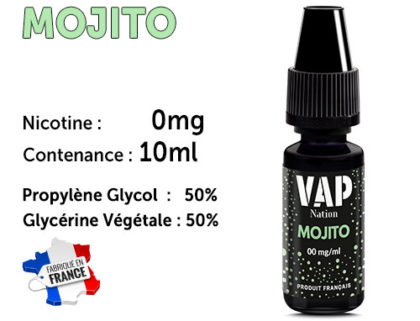 E-liquide VAP NATION vanille custard 0 de nicotine