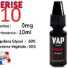 10 flacons E-liquide VAP NATION cerise 0 de nicotine