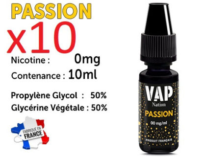 E-liquide VAP NATION passion 0 de nicotine
