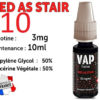 E-liquide VAP NATION red astair 3 mg/ml de nicotine