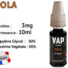 E-liquide VAP NATION cola 3 mg/ml de nicotine