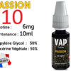 Vap Nation passion 6mg/ml de nicotine.