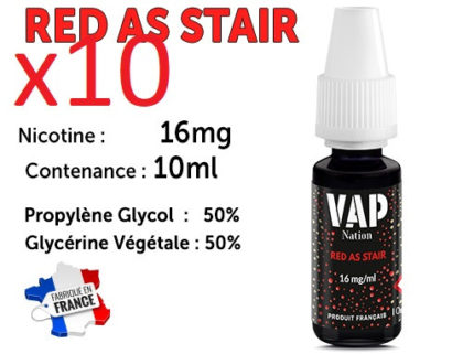 E-liquide Vap nation red astair 16mg/ml de nicotine