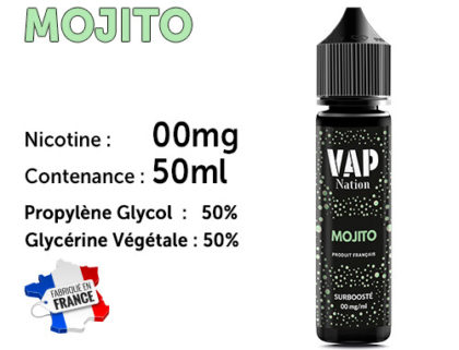 Arôme 50ml VAP NATION cola 0 de nicotine.