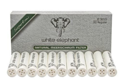 Boite de 40 filtres white elephant