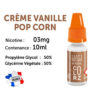 VAP COLORZ Crème vanille pop corn 3 mg/ml de nicotine 50/50