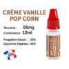 VAP COLORZ Crème vanille pop corn 6 mg/ml de nicotine 50/50