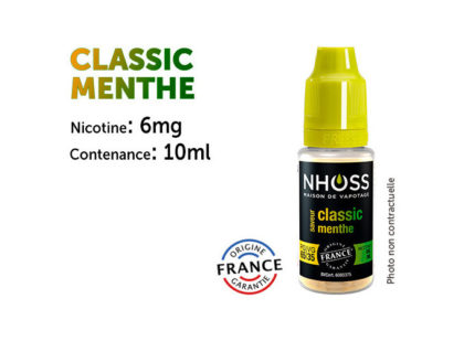 Nhoss Classic menthe 3mg de nicotine