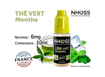 Nhoss Thé vert menthe 6mg de nicotine
