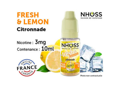 Nhoss Fresh et lemon 0mg de nicotine