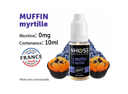 Nhoss Muffin myrtille 0mg de nicotine
