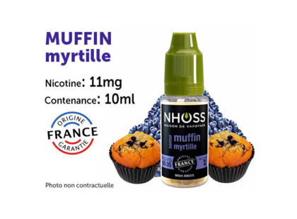 Nhoss Muffin myrtille 6mg de nicotine