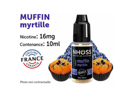 Nhoss Muffin myrtille 16mg de nicotine