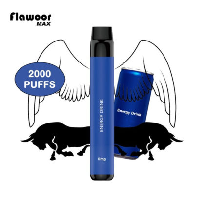 E-cig jetable flawoor max 2000 PUFFS 0 de nicotine, orange fantastique