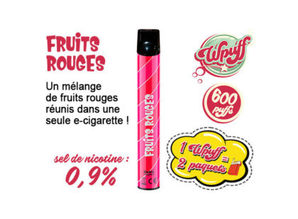 e-cig LIQUIDEO WPUFF fruits rouges 0.9% de nicotine