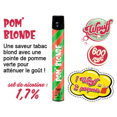 Liquideo WPUFF Pom' blonde 0.9 de nicotine