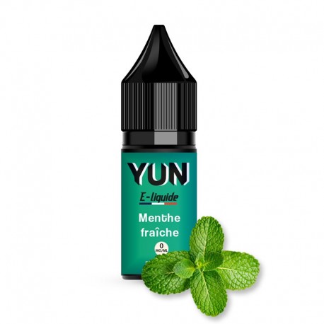 E-liquide YUN Classic Menthe Fraîche 10mL, 12 mg/ml  nicotine