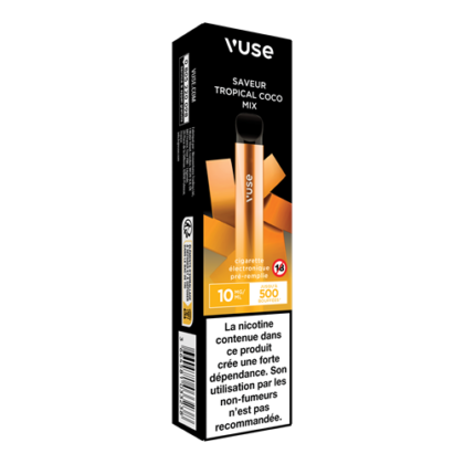 Vuse  PUFF VUSE  Saveur Tropical Coco Mix 10 mg de nicotine