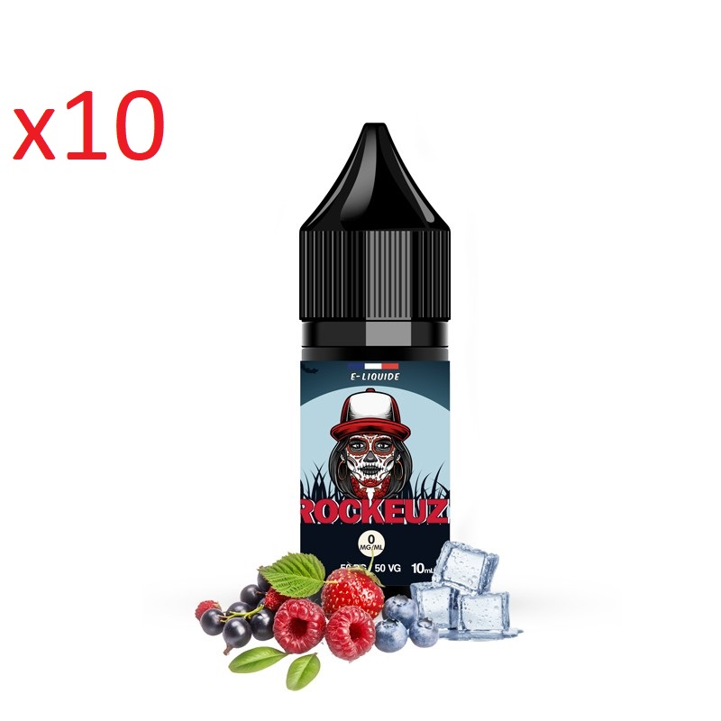 10 flacons E-liquides INNOVAP Rockeuz 10mL 16 de nicotine