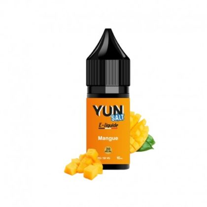 E-liquide YUN Salt mangue 10mL, 20 mg/ml de nicotine, 50/50