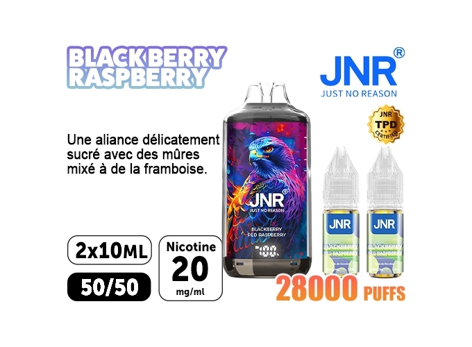 JNR FALCON X BLACKBERRY RASPBERRY 20 MG, 28 K