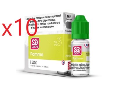 10 flacons SO GOOD POMME 10 ML 6 MG ML