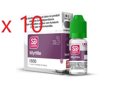 10 flacons So Good myrtille 6mg/ml (Copie)
