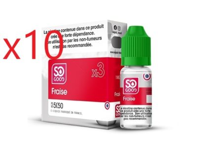 10 flacons So Good fraise 11 mg/ml